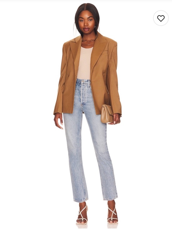 Agolde Denim - Agolde Riley High Rise Straight Crop Jeans in Renewal